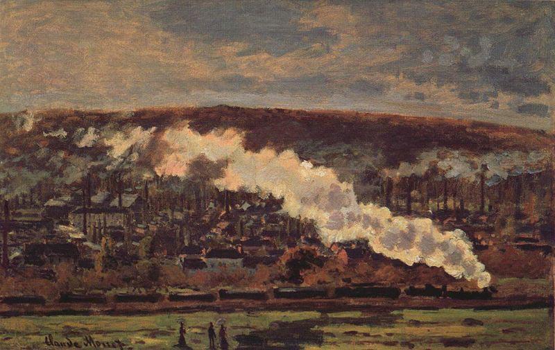 Claude Monet The Goods Train oil painting image